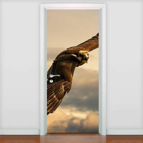 Adesivo Para Porta Animais Águia 2 Mod. 16-83x210cm