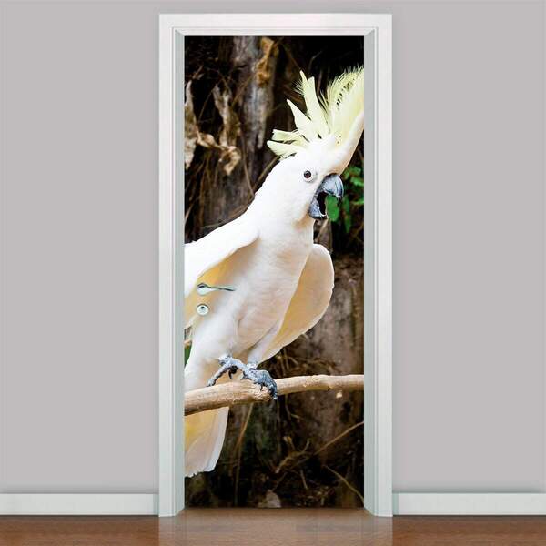 Adesivo Para Porta Animais Cacatua-73x210cm
