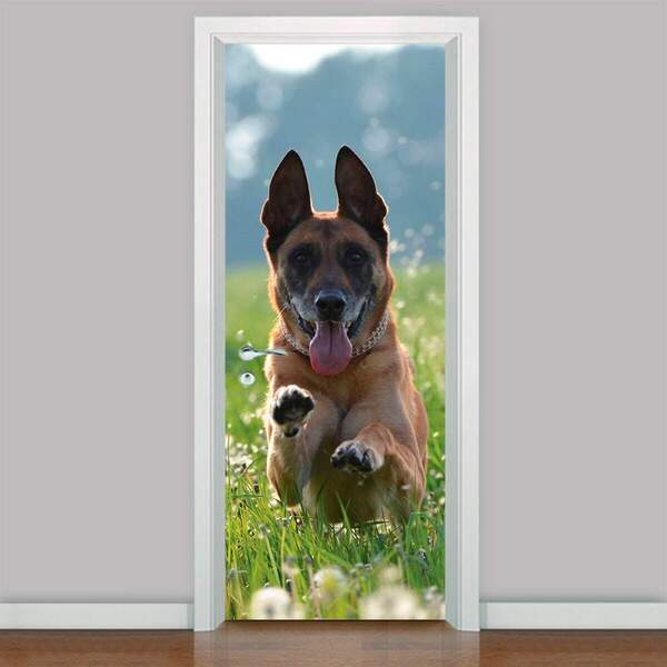 Adesivo Para Porta Animais Cachorro 05-73x210cm