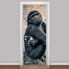 Adesivo Para Porta Animais Chimpanzé-93x210cm