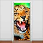 Adesivo Para Porta Animais Leopardo-93x210cm