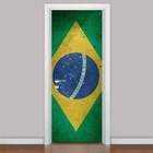 Adesivo Para Porta Bandeira Do Brasil 02-73x210cm
