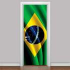 Adesivo Para Porta Bandeira Do Brasil-73x210cm
