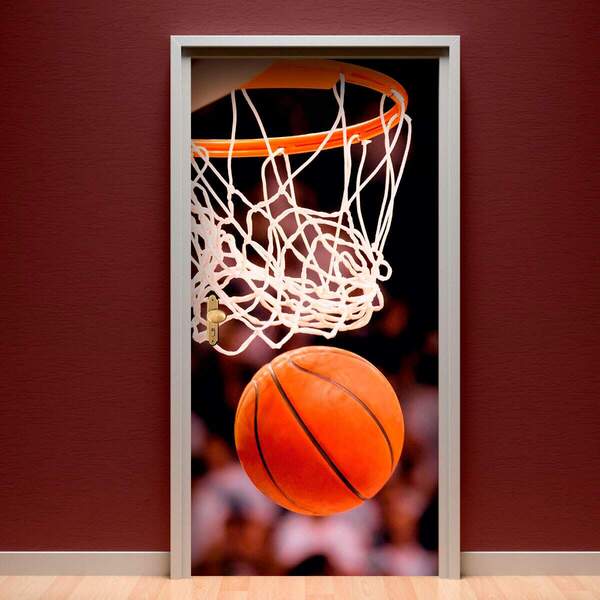 Adesivo Para Porta Basquete Bola-63x210cm