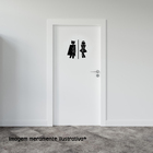 Adesivo Para Porta Batman E Mulher Maravilha Medida: 40 X 39