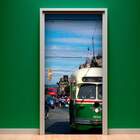 Adesivo Para Porta Bonde San Francisco-73x210cm