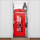 Adesivo Para Porta Cabine Telefônica Vermelha-93x210cm