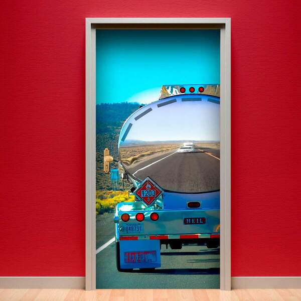 Adesivo Para Porta Caminhão De Combustível-83x210cm