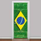 Adesivo Para Porta Campo De Futebol Brasil-73x210cm
