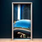 Adesivo Para Porta Chicago Bean Eua-63x210cm