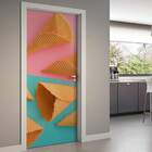 Adesivo Para Porta Cozinha Casquiha De Sorvete-63x210cm
