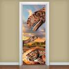 Adesivo Para Porta Dinossauros 12-73x210cm