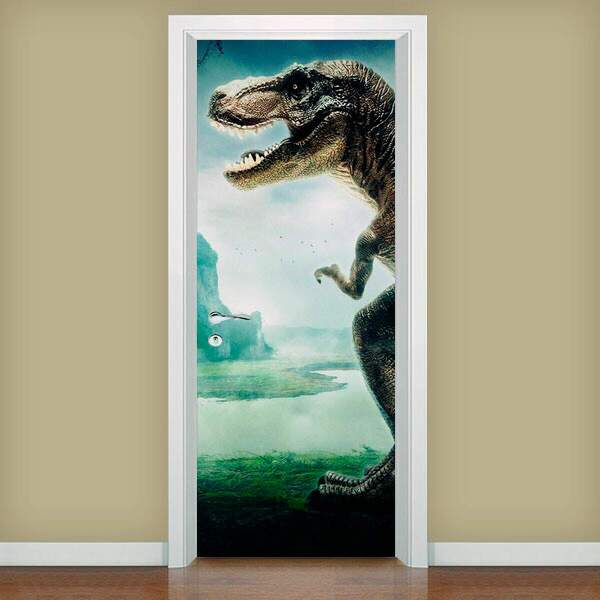 Adesivo Para Porta Dinossauros 14-93x210cm