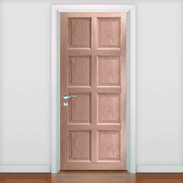 Adesivo Para Porta Diversos Tema Madeira 4-63x210cm