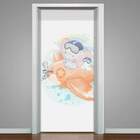 Adesivo Para Porta Elefantinho E Coelho Aviador-93x210cm