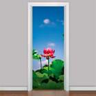 Adesivo Para Porta Florais Flor De Lótus 02-73x210cm
