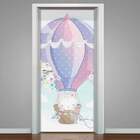 Adesivo Para Porta Gatinha No Balão-83x210cm
