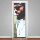 Adesivo Para Porta Homem Com Barba 6-73x210cm