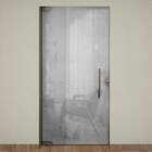 Adesivo Para Porta Jateado Fibra De Carbono-93x210cm