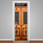 Adesivo Para Porta Madeira Antiga-83x210cm