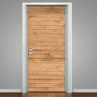 Adesivo Para Porta Madeira Ripada Horizontal-73x210cm