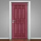 Adesivo Para Porta Madeira Vermelha-63x210cm