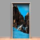 Adesivo Para Porta Montanhas Suíças-73x210cm