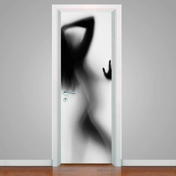 Adesivo Para Porta Mulher Sexy 2-93x210cm