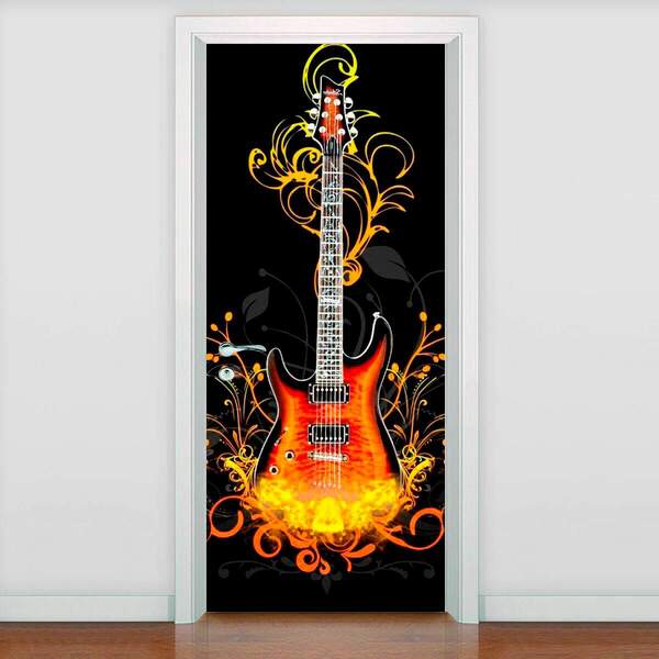 Adesivo Para Porta Musica Guitarra-63x210cm | Leroy Merlin