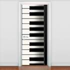 Adesivo Para Porta Musica Piano-63x210cm