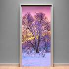 Adesivo Para Porta Paisagem 16 Nascer Do Sol-93x210cm