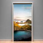 Adesivo Para Porta Paisagem 23 Rios E Céu-73x210cm