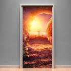 Adesivo Para Porta Paisagem 50 Santuário Cruz-93x210cm