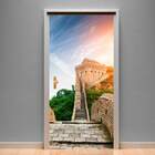 Adesivo Para Porta Paisagem 61 Muralha Da China-73x210cm