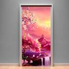 Adesivo Para Porta Paisagem 80 Sakuras-83x210cm