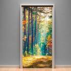 Adesivo Para Porta Paisagem 99 Dentro Da Floresta-83x210cm