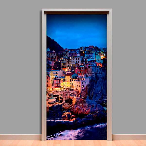 Adesivo Para Porta Paisagem Italiana-63x210cm