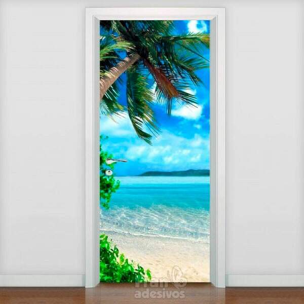 Adesivo Para Porta Paisagem Modelo 7-73x210cm
