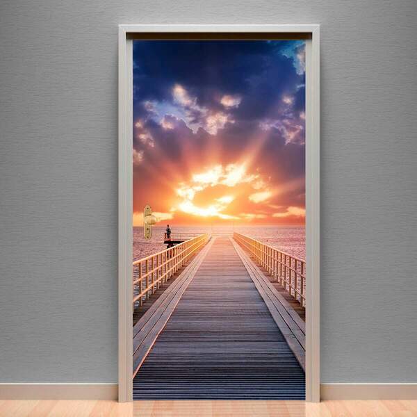 Adesivo Para Porta Passarela 8 No Mar-73x210cm