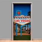 Adesivo Para Porta Placa De Las Vegas 2-83x210cm