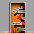 Adesivo Para Porta Placas De Lugares-73x210cm