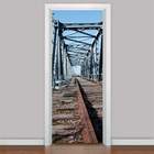 Adesivo Para Porta Ponte Trilhos-63x210cm