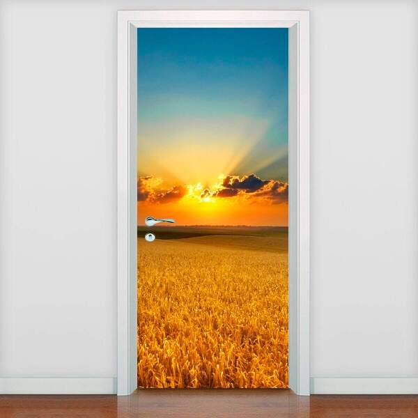 Adesivo Para Porta Por Do Sol-63x210cm