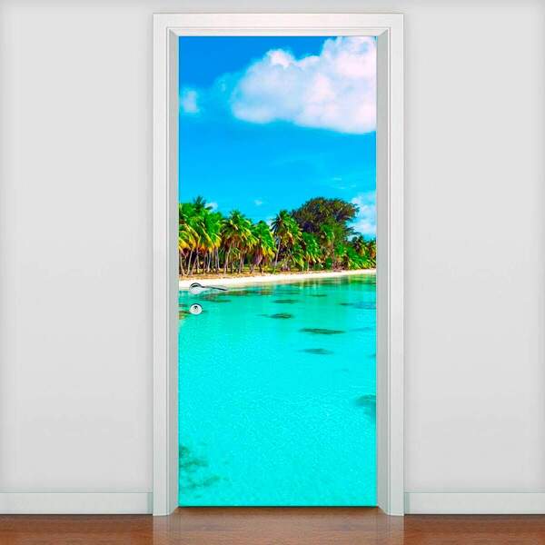 Adesivo Para Porta Praia 3-93x210cm