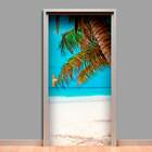 Adesivo Para Porta Praia Caribenha-93x210cm