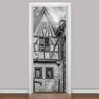 Adesivo Para Porta Retrô Casarão Antigo-73x210cm