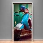 Adesivo Para Porta Retro Lambreta-73x210cm