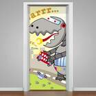 Adesivo Para Porta Robossauro-83x210cm