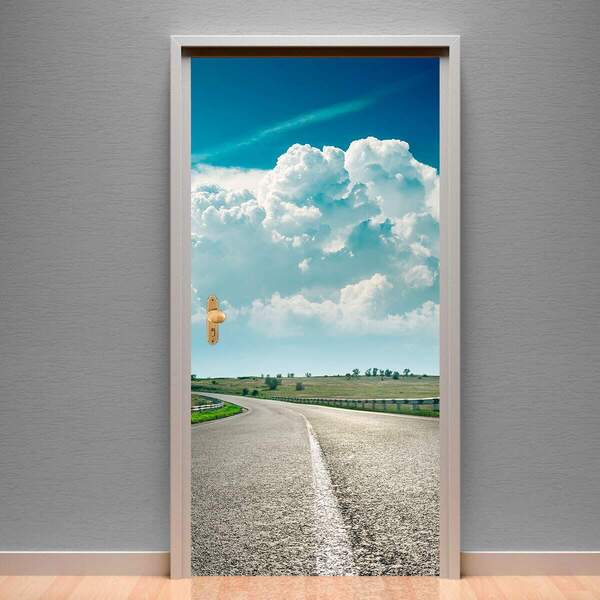 Adesivo Para Porta Rodovia De Dia-93x210cm