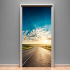 Adesivo Para Porta Rodovia Iluminada-83x210cm